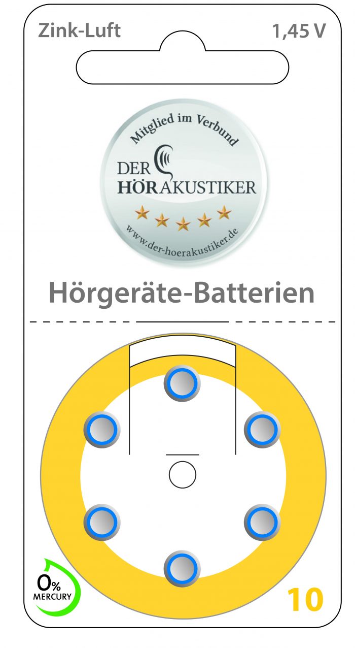 Hörgeräte Batterie 10