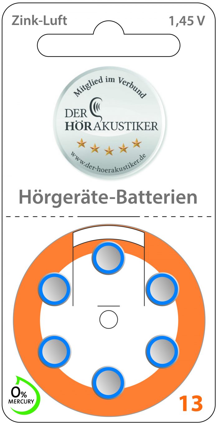 Hörgeräte Batterie 13